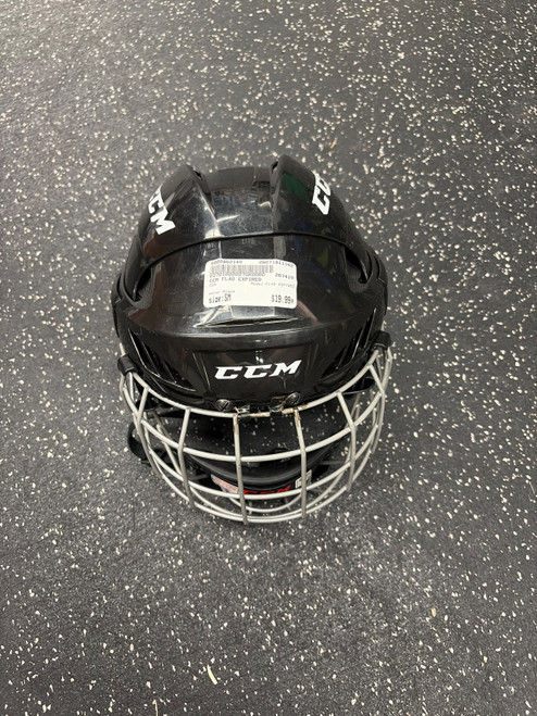 Vist Large View of Product Image Which is Used CCM FL40 EXPIRED Helmet Cage Combo Black SM