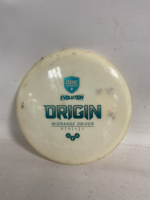 Vist Large View of Product Image Which is Used Discmania NEO ORIGIN Disc Golf Mid Range White