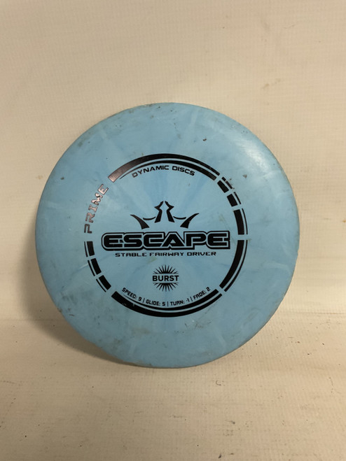 Vist Large View of Product Image Which is Used Dynamic Discs PRIME BURST ESCAPE Disc Golf Driver Carolina Blue