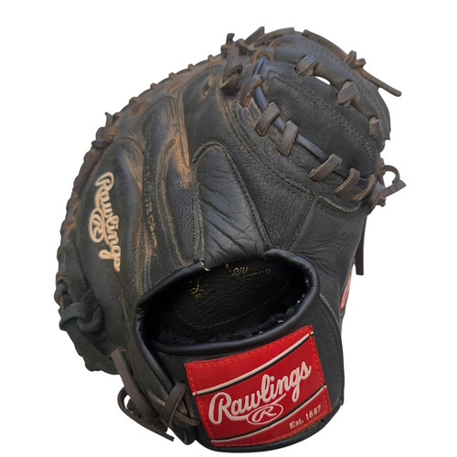 Vist Large View of Product Image Which is Used Rawlings PREMIUM BB/SB Catchers RH Throw Black 32 1/2"