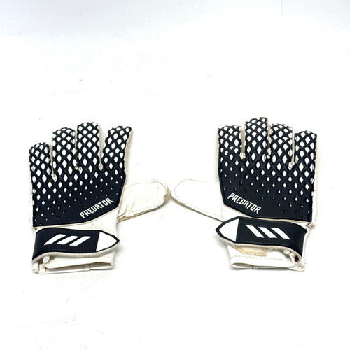Vist Large View of Product Image Which is Used Adidas PREDATOR JUNIOR Soccer Goalie Gloves Black 5