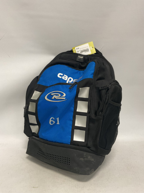 Vist Large View of Product Image Which is Used Soccer Player Sackpack Black And Navy Blue