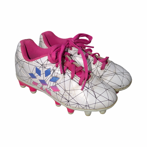 Vist Large View of Product Image Which is Used Soccer Cleats White Youth 10.0