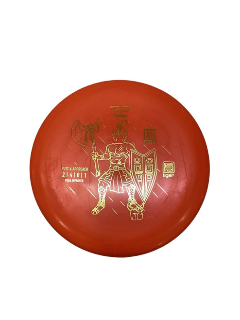Vist Large View of Product Image Which is Used YIKUN XING TIGER Disc Golf Putter Orange