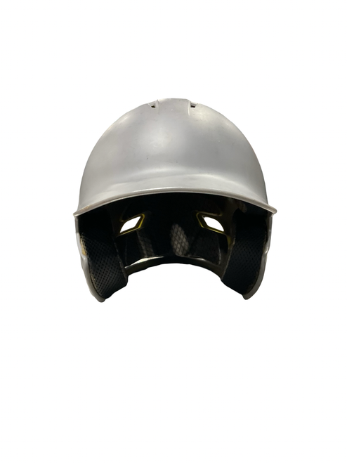 Vist Large View of Product Image Which is Used Under Armour GRAY HELMET Batting Helmet No Mask Grey One Size