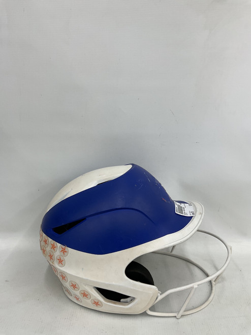 Vist Large View of Product Image Which is Used Easton SB HELMET Batting Helmet No Mask White SM