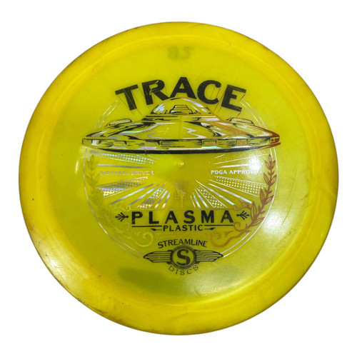 Vist Large View of Product Image Which is Used Streamline TRACE PLASMA PLASTIC Disc Golf Driver Yellow