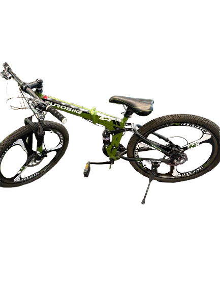 Vist Large View of Product Image Which is Used EUROBIKE G4 Mountain Bike Mens Dark Green 43-47cm - 17-18" - MD Frame