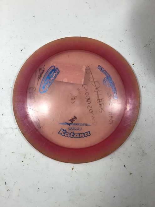 Vist Large View of Product Image Which is Used Innova CHAMPION BLIZZARD KATANA Disc Golf Driver Pink