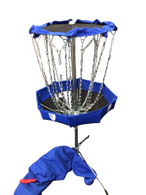 Vist Large View of Product Image Which is Used Disc Golf Goal Royal Blue