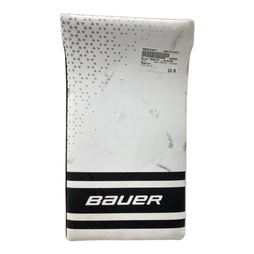 Vist Large View of Product Image Which is Used Bauer PRODIGY - BLOCKER Youth Goalie Blocker White