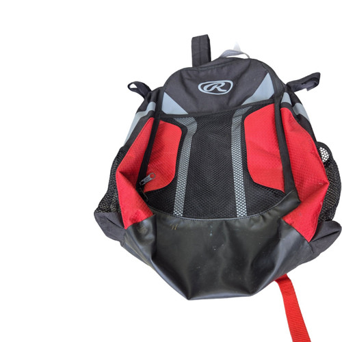 Vist Large View of Product Image Which is Used Rawlings BASEBALL BACKPACK BB/SB Player Backpack Black