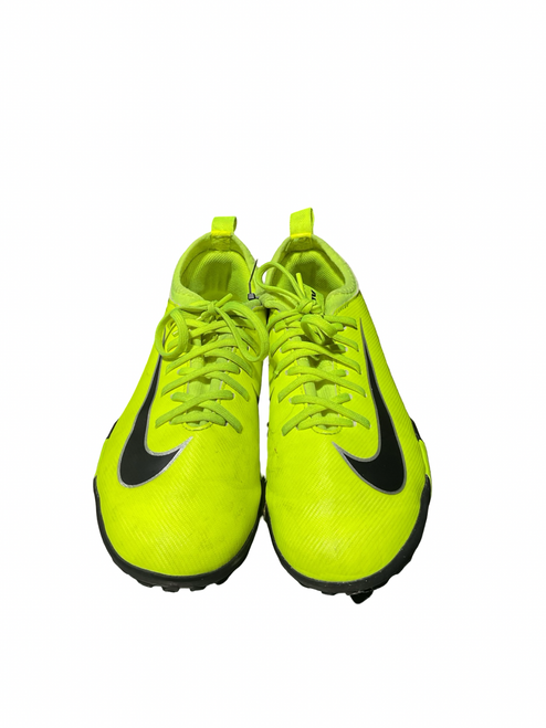 Vist Large View of Product Image Which is Used New Balance Soccer Indoor Shoes Neon Green Junior 05