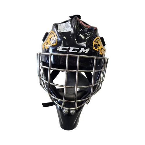 Vist Large View of Product Image Which is Used CCM GFL 1.5 GOALIE MASK JR Junior Goalie Helmet/Mask Black One Size