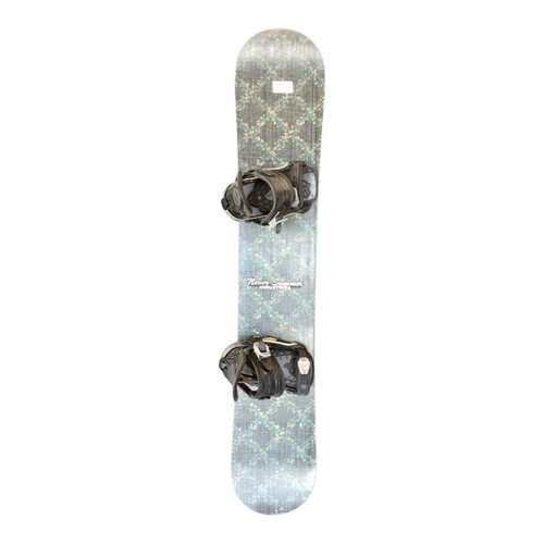 Vist Large View of Product Image Which is Used Never Summer FLORAL Womens Board/Bindings Black 145 cm