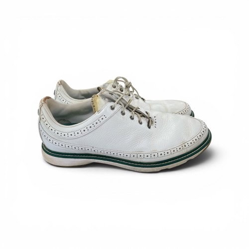Vist Large View of Product Image Which is Used Adidas Mens Golf Shoes White Senior 11.5