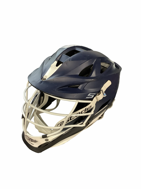 Vist Large View of Product Image Which is Used Cascade S Lacrosse Helmet Navy Blue MD