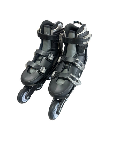 Vist Large View of Product Image Which is Used RollerDerby V 500 TECH Senior Rec Fitness Skates Black Adjustable