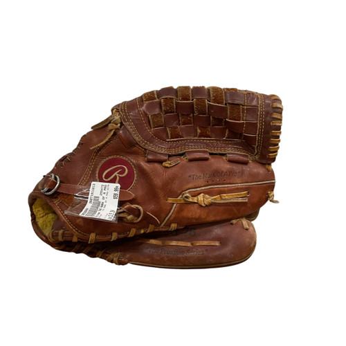 Vist Large View of Product Image Which is Used Rawlings THE MARK OF A PRO SG76 BB/SB Glove RH Throw Brown 12 1/2"