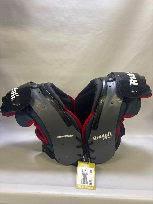 Vist Large View of Product Image Which is Used Riddell PURSUIT FB Shoulder Pads Black Youth