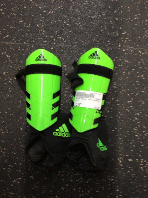Vist Large View of Product Image Which is Used Adidas Soccer Shin Guards Youth Green SM