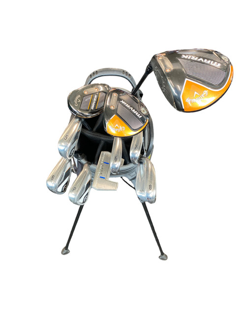 Vist Large View of Product Image Which is Used Callaway MAVRIK Mens Package Set RH Black 12 Piece