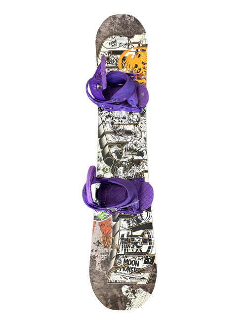 Vist Large View of Product Image Which is Used EVO ROCKER AND GAMBLER Mens Board/Bindings Black 136 cm