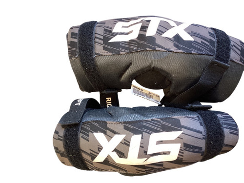 Vist Large View of Product Image Which is Used STX STALLION 75 Lacrosse Arm Pads/Guards Black MD