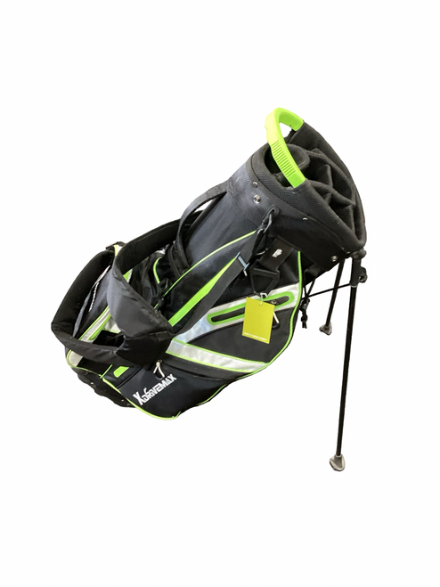 Vist Large View of Product Image Which is Used DRIVEMAX MENS STAND BAG Mens Stand Bag Black And Neon Green
