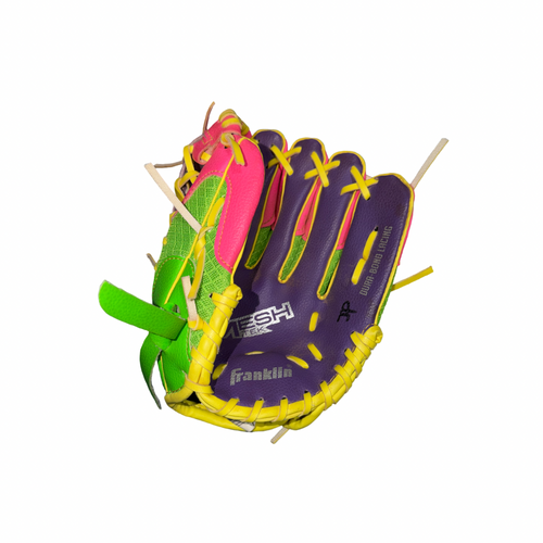 Vist Large View of Product Image Which is Used Franklin MESH TEK BB/SB Glove T-ball Green 9 1/2"