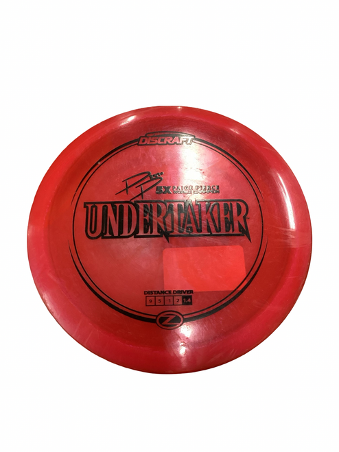 Vist Large View of Product Image Which is Used Discraft UNDERTAKER Disc Golf Driver Red