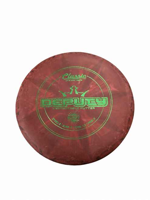 Vist Large View of Product Image Which is Used Dynamic Discs DEPUTY Disc Golf Putter Red