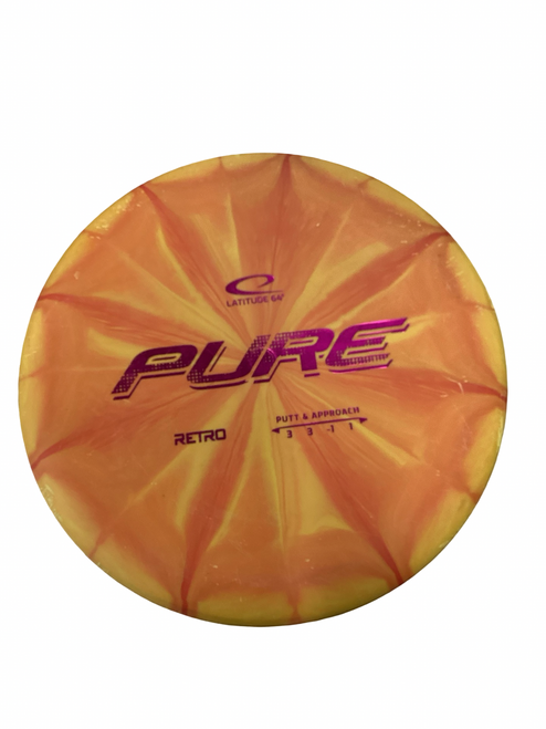 Vist Large View of Product Image Which is Used Latitude 64 PURE Disc Golf Putter Yellow