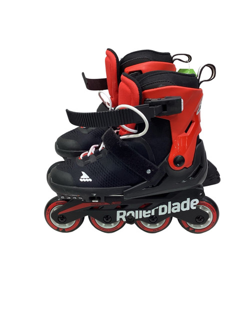 Vist Large View of Product Image Which is Used Rollerblade MICRO BLADE Junior Rec Fitness Skates Red Adjustable