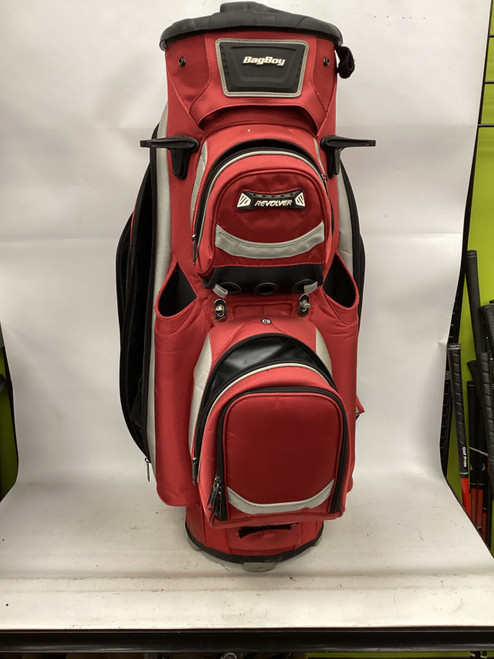 Vist Large View of Product Image Which is Used Bag Boy REVOLVER 14 SLOT BAG Mens Cart Bag Red