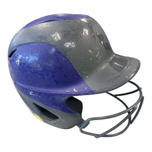 Vist Large View of Product Image Which is Used Easton GHOST HELMET MATTE 2TONE PUCH Batting Helmet w/Mask Purple MD