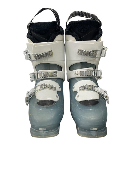 Vist Large View of Product Image Which is Used Salomon J3 Girls DH Ski Boot Teal 235 MP - J05.5 - W06.5