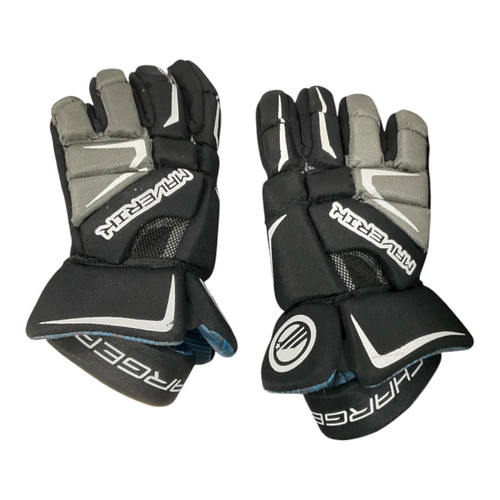 Vist Large View of Product Image Which is Used Maverik CHARGER Lacrosse Gloves Mens Black 12"