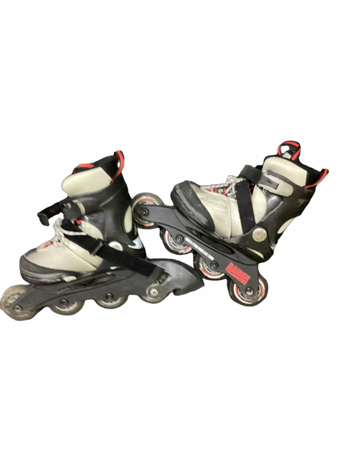 Vist Large View of Product Image Which is Used K2 RAIDER Child Rec Fitness Skates Black Youth 11.0