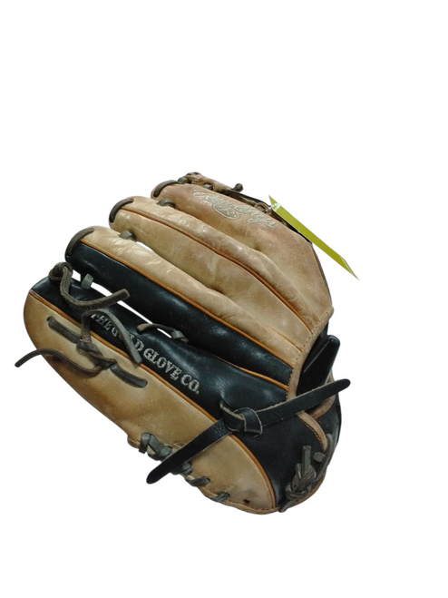 Vist Large View of Product Image Which is Used Rawlings PRONP4-2CBT HEART OF THE HIDE BB/SB Glove RH Throw Black 11 1/4"