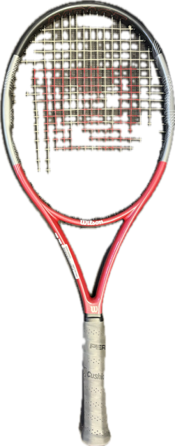 Vist Large View of Product Image Which is Used Wilson SURGE 103 Adult Tennis Racquet Black 3 3/8"