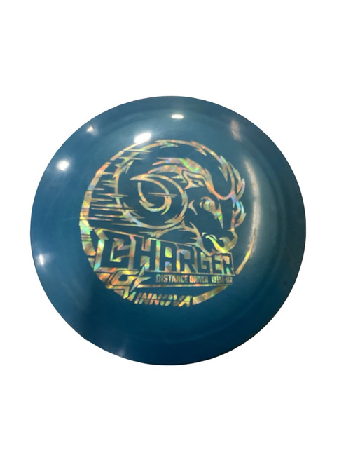 Vist Large View of Product Image Which is Used Innova G STAR CHARGER Disc Golf Driver Royal Blue