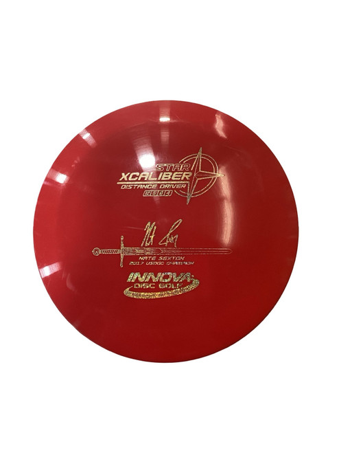 Vist Large View of Product Image Which is Used Innova STAR XCALIBER Disc Golf Driver Red