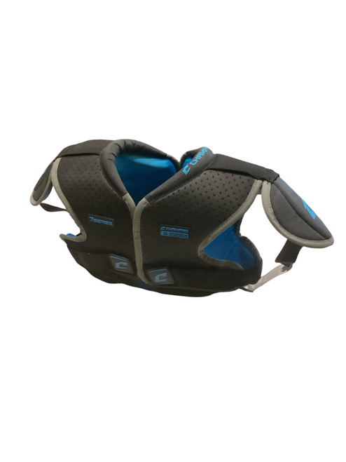 Vist Large View of Product Image Which is Used Champro 7 SERIES 7 ON 7 PADS FB Shoulder Pads Black SM