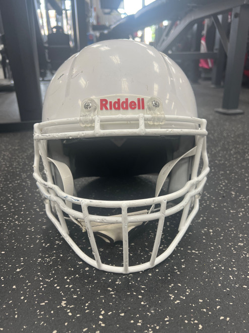 Vist Large View of Product Image Which is Used Riddell VICTOR YOUTH FB Helmet White L/XL