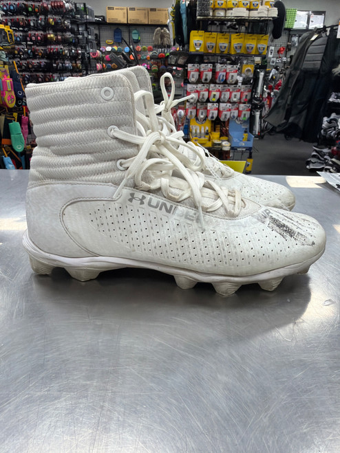 Vist Large View of Product Image Which is Used Under Armour HIGHLIGHT FRAN RM 2.0 Adult FB Cleats White Senior 12