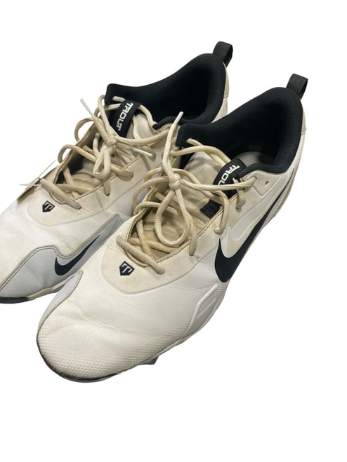 Vist Large View of Product Image Which is Used Nike TROUT FASTFLEX BB/SB Cleats White And Black Senior 13
