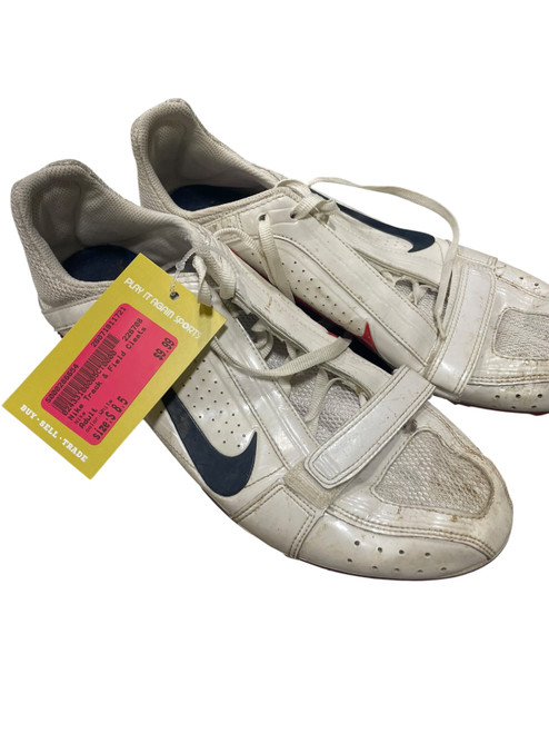 Vist Large View of Product Image Which is Used Nike Track & Field Cleats Adult White Senior 8.5