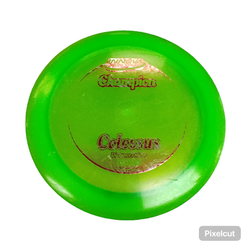 Vist Large View of Product Image Which is Used Innova CHAMPION COLOSSUS Disc Golf Driver Green 180g