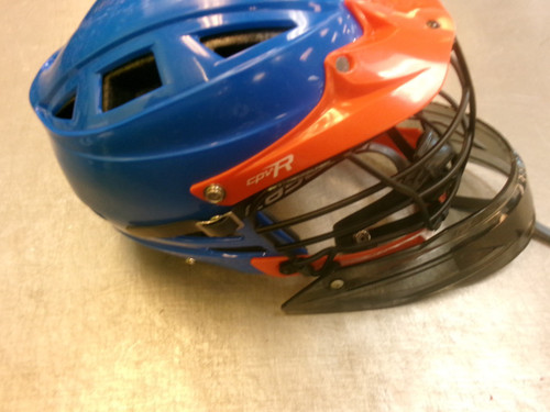 Vist Large View of Product Image Which is Used Cascade CPV-R Lacrosse Helmet Royal Blue MD